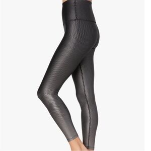 Beyond Yoga Black and Silver Leggings